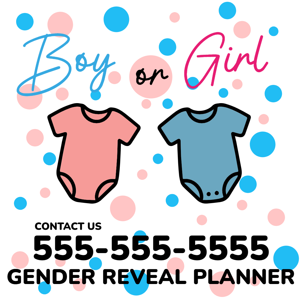Custom Outdoor Yard Signs Multiple Sizes Gender Reveal Planner