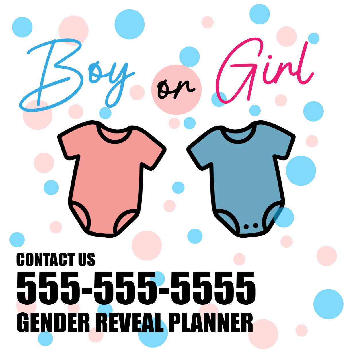Custom Outdoor Yard Signs Multiple Sizes Gender Reveal Planner
