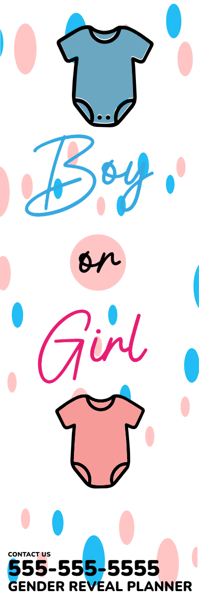 Custom Outdoor Yard Signs Multiple Sizes Gender Reveal Planner