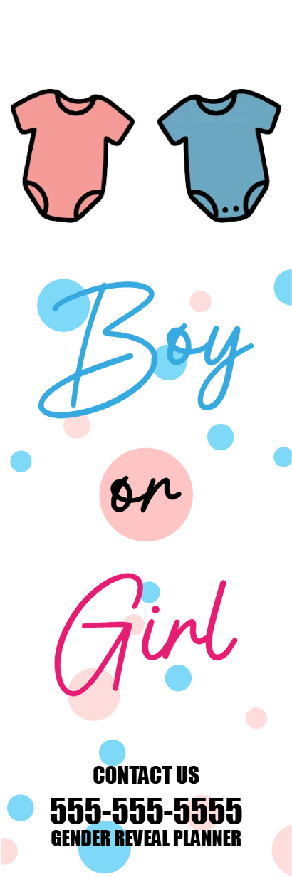 Custom Outdoor Yard Signs Multiple Sizes Gender Reveal Planner