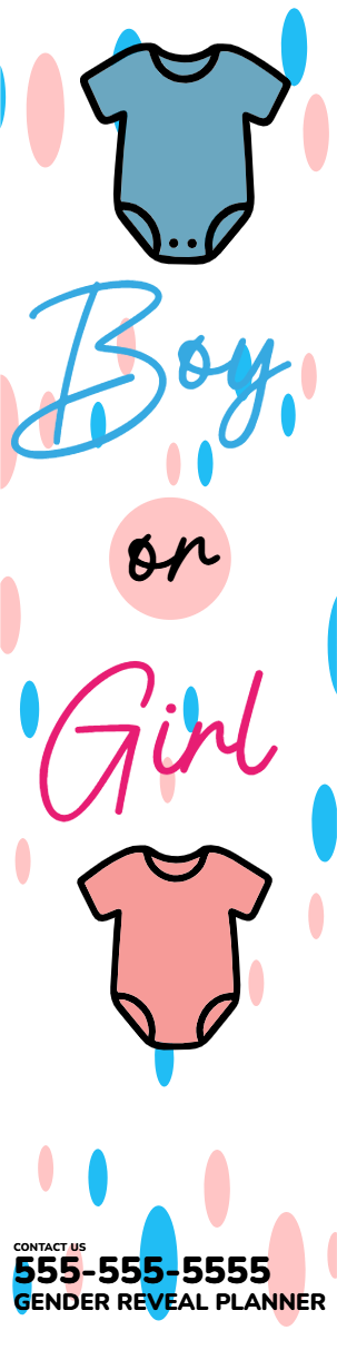 Custom Outdoor Yard Signs Multiple Sizes Gender Reveal Planner