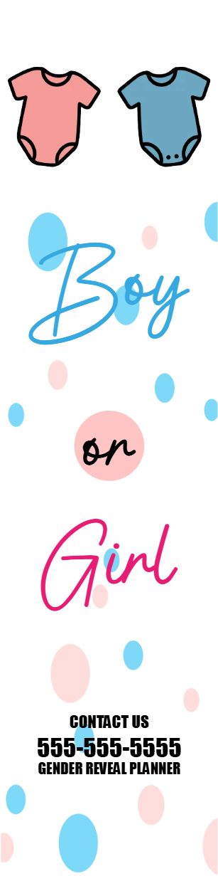 Custom Outdoor Yard Signs Multiple Sizes Gender Reveal Planner