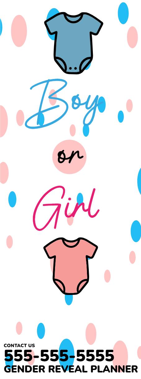 Custom Outdoor Yard Signs Multiple Sizes Gender Reveal Planner