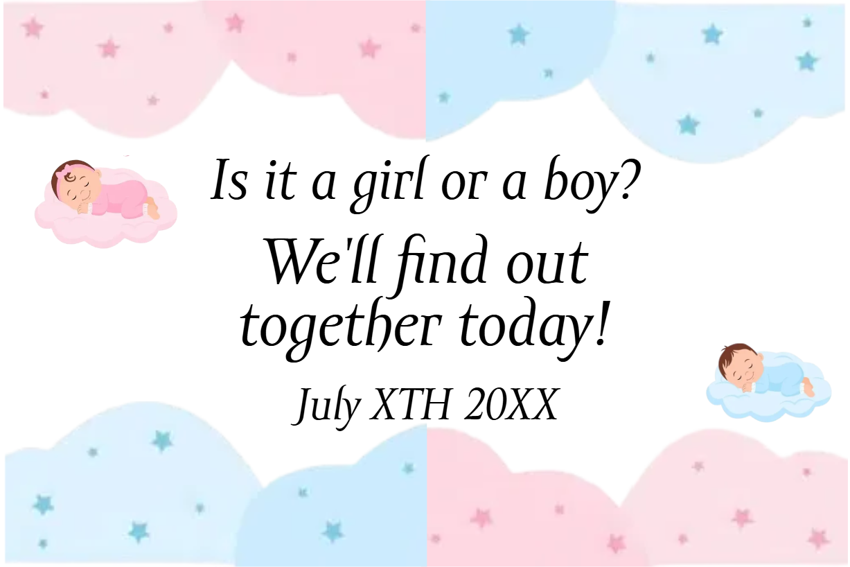 Custom Outdoor Yard Signs Multiple Sizes Gender Reveal Find Out Together