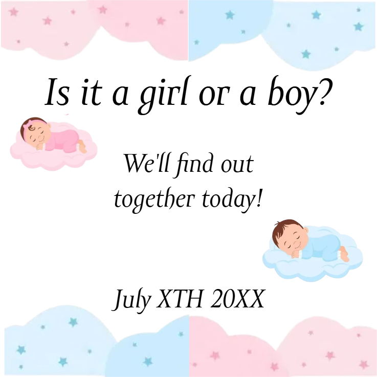 Custom Outdoor Yard Signs Multiple Sizes Gender Reveal Find Out Together