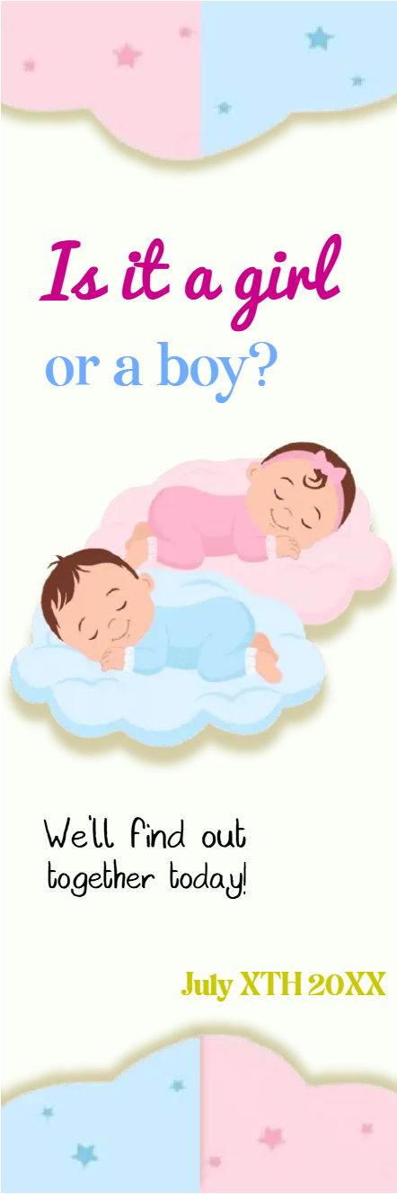 Custom Outdoor Yard Signs Multiple Sizes Gender Reveal Find Out Together