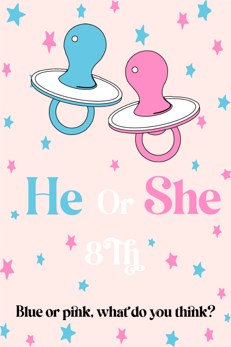 Custom Outdoor Yard Signs Multiple Sizes Gender Reveal Blue or Pink?
