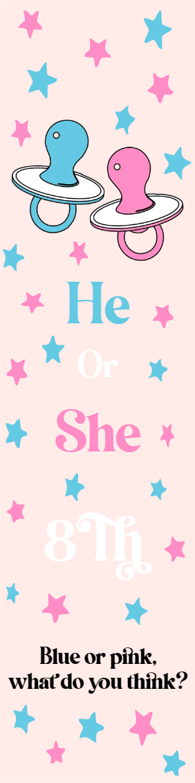Custom Outdoor Yard Signs Multiple Sizes Gender Reveal Blue or Pink?
