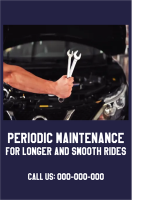 Custom Outdoor Yard Signs Multiple Sizes Car Periodic Maintenance