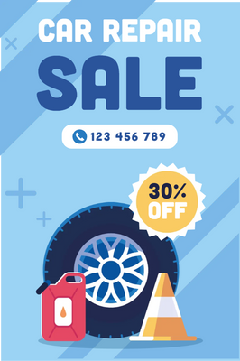 Custom Outdoor Yard Signs Multiple Sizes Car Repair Sale
