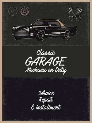 Custom Outdoor Yard Signs Multiple Sizes Classic Garage