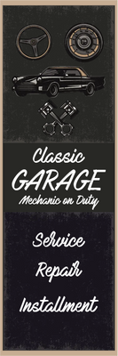 Custom Outdoor Yard Signs Multiple Sizes Classic Garage