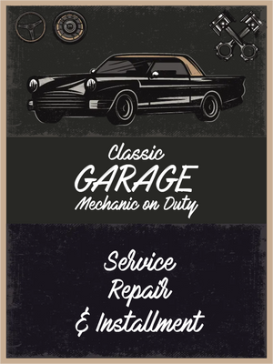 Custom Outdoor Yard Signs Multiple Sizes Classic Garage