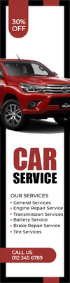 Custom Outdoor Yard Signs Multiple Sizes Car Service