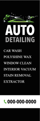 Custom Outdoor Yard Signs Multiple Sizes Auto Detailing
