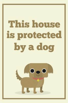 Custom Outdoor Yard Signs Multiple Sizes Protected By Dog