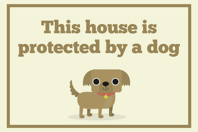 Custom Outdoor Yard Signs Multiple Sizes Protected By Dog