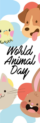 Custom Outdoor Yard Signs Multiple Sizes World Animal Day