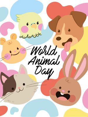 Custom Outdoor Yard Signs Multiple Sizes World Animal Day