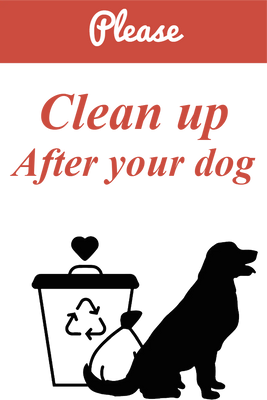 Custom Outdoor Yard Signs Multiple Sizes Please Clean Up
