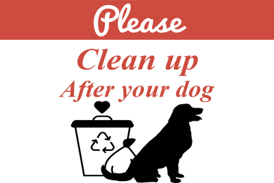 Custom Outdoor Yard Signs Multiple Sizes Please Clean Up
