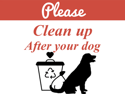 Custom Outdoor Yard Signs Multiple Sizes Please Clean Up