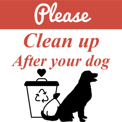Custom Outdoor Yard Signs Multiple Sizes Please Clean Up