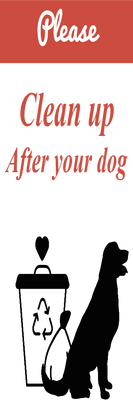 Custom Outdoor Yard Signs Multiple Sizes Please Clean Up