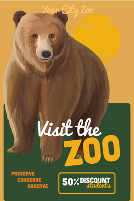 Custom Outdoor Yard Signs Multiple Sizes Visit The Zoo