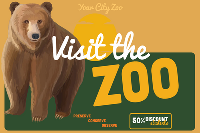 Custom Outdoor Yard Signs Multiple Sizes Visit The Zoo