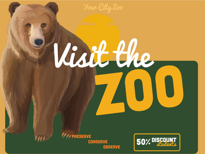 Custom Outdoor Yard Signs Multiple Sizes Visit The Zoo