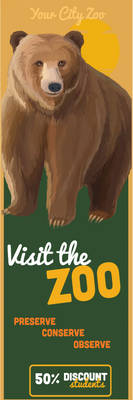 Custom Outdoor Yard Signs Multiple Sizes Visit The Zoo