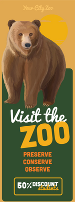 Custom Outdoor Yard Signs Multiple Sizes Visit The Zoo