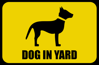 Custom Outdoor Yard Signs Multiple Sizes Dog In Yard