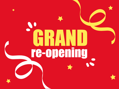 Custom Outdoor Yard Signs Multiple Sizes Grand Re-opening