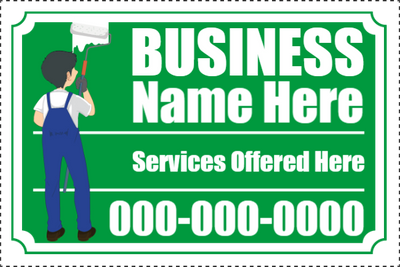 Custom Outdoor Yard Signs Multiple Sizes Business Name