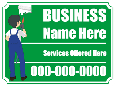 Custom Outdoor Yard Signs Multiple Sizes Business Name
