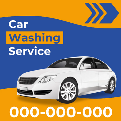Custom Outdoor Yard Signs Multiple Sizes Car Washing