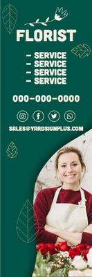 Custom Outdoor Yard Signs Multiple Sizes Florist