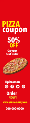 Custom Outdoor Yard Signs Multiple Sizes Pizza Coupon