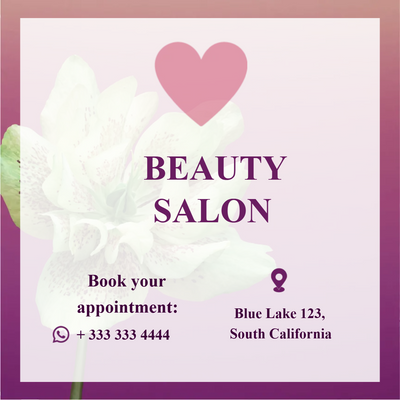 Custom Outdoor Yard Signs Multiple Sizes Beauty Salon