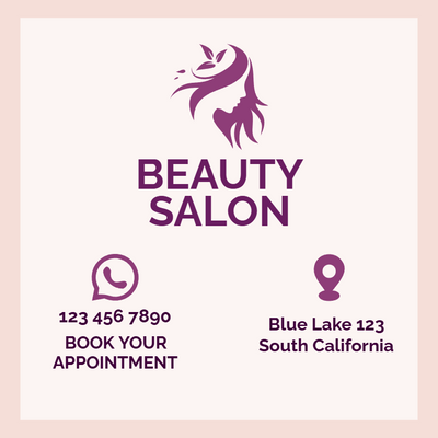 Custom Outdoor Yard Signs Multiple Sizes Beauty Salon