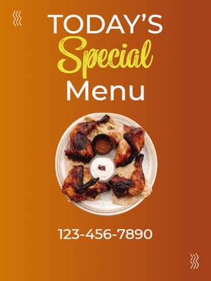 Custom Outdoor Yard Signs Multiple Sizes Special Menu