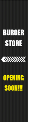 Custom Outdoor Yard Signs Multiple Sizes Burger Store Opening Soon