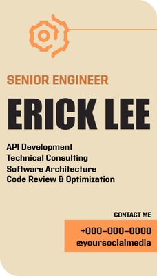 Custom Business Cards Multiple Sizes Erick Lee