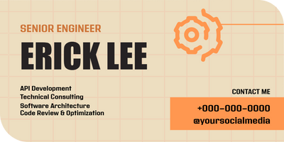 Custom Business Cards Multiple Sizes Erick Lee