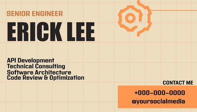Custom Business Cards Multiple Sizes Erick Lee