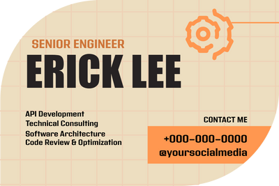 Custom Business Cards Multiple Sizes Erick Lee