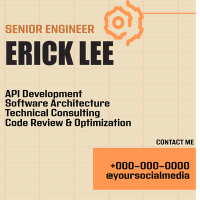 Custom Business Cards Multiple Sizes Erick Lee