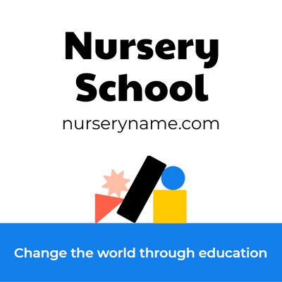 Custom Business Cards Multiple Sizes Nursery School